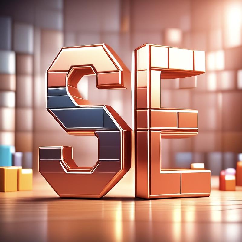 SRE logo generated by Image Playground, consisting of copper blocks forming the letters “S” “E”
